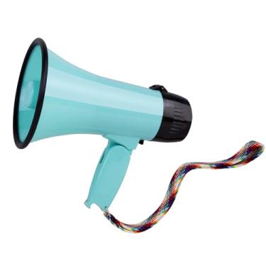 Imagem de MyMealivos Alto-falante megafone de 20 W, trocador de voz portátil, com 6 efeitos sonoros diferentes, sirene e gravação integrada, alto-falante de volume ajustável para esportes ao ar livre, festa