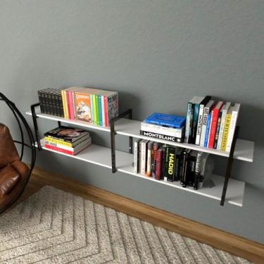 Imagem de Prateleira industrial moveis escritorio quarto estante infantil livros