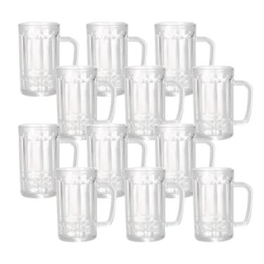 Imagem de Kit Caneca De Vidro Clássica Para Chopp Copo Cerveja Bar Restaurante Resistente 375ml(12)