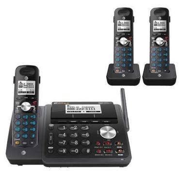 Imagem de Telefone sem fio AT&T TL88102BK DECT 6.0 2 linhas com sistema de atend