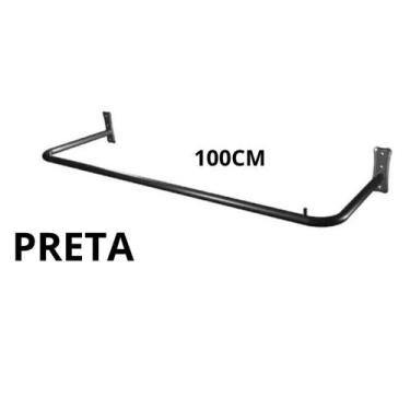 Imagem de Arara para Roupas de Parede LOJA OU CLOSET 1,00 METRO - vale mixx home