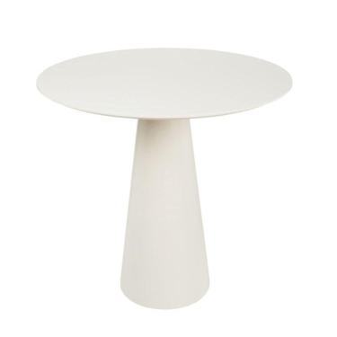 Imagem de Mesa De Apoio Cone Off White - Tampo 60 Cm Altura 60 Cm Cor Creme