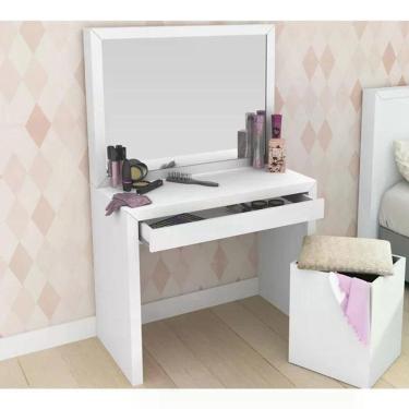 Imagem de Penteadeira Com 01 Gaveta Pe2000 Branca Tecno Mobili Branca