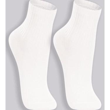 Imagem de Meia Lupo Cano Longo Infantil 2727-088 C/2, Branco, Branco, 24-29