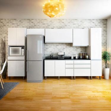 Imagem de Cozinha Completa Top Class 12 Portas 6 Gavetas Branca