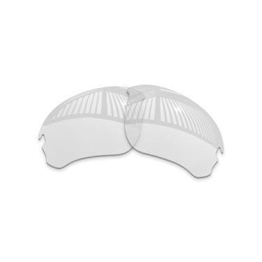 Imagem de MYCOURAG Lentes de reposição com proteção UV para óculos de sol Oakley Flak Draft OO9364 - HD transparente, não polarizada