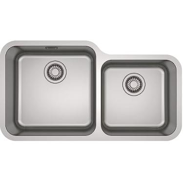 Imagem de CUBA FRANKE BELL PARA COZINHA GOURMET AÇO INOX BCX 120-42-35 DUPLA 845x465mm