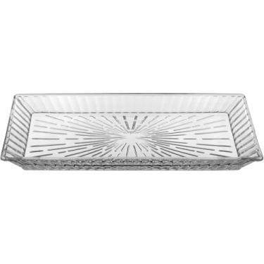 Imagem de PRATO BOLO RETANGULAR HOME&CO ECO CRYSTAL 3x32x17cm TRANSPARENTE