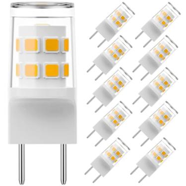 Imagem de Fglyniy Lâmpada Led G8 3W Equivalente A Halógena 20W-25W, Base T4 Bi-Pino G8/Gy8.6, Branco Brilhante 3000K, Ca 120V Para Iluminação Sob Armários, Tipo Disco. Pacote Com 10