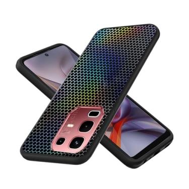 Imagem de jioeuinly Capa compatível com Infinix Hot 50S 5G capa fina TPU silicone macio + reflexo traseiro 3D fosco anti-impressões digitais preto