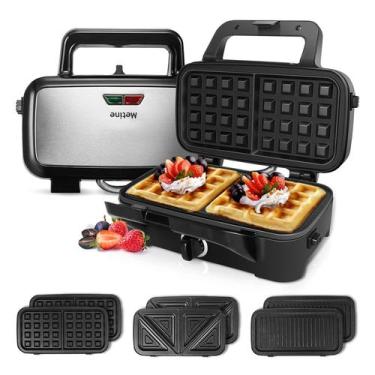 Imagem de Sanduicheira Panini Press 3 em 1 Metine 1200W