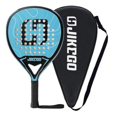 Imagem de Raquete de Padel de Fibra de Carbono Para, Raquete Leve de Tênis, EVA, Momory Core, Lágrima Profissional (JKP001-Azul)