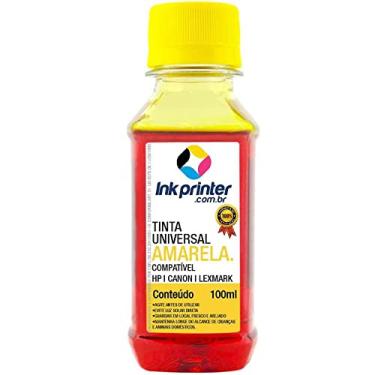 Imagem de Tinta Inkprinter Universal Amarela para Recarga de Cartucho Hp, Lexmark, Canon, Brother (100ml)