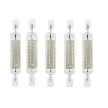 Imagem de Lâmpadas LED R7S 10W 20W COB 78mm 118mm Regulável 360° Iluminação AC110V-220V IP54 Multicolorido Pacote com 5 78mm10W Luz Azul