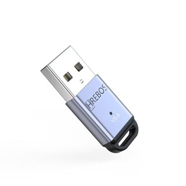 Imagem de Adaptador USB Bluetooth 5.3 Real Para PC e Notebook, Até 5 dispositivos Conectados Hrebos AD-228