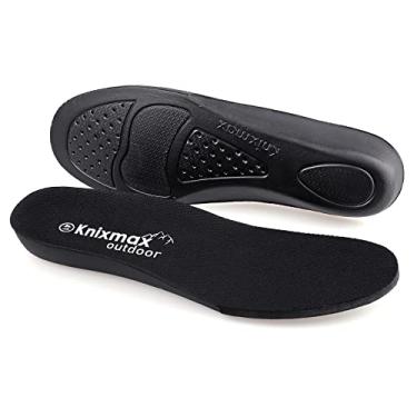 Imagem de Palmilhas para reposição Hey Dude palmilha feminina confortável para fascite plantar sola masculina espuma viscoelástica suporte de arco inserções, preto, masculino 10 EUA