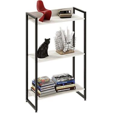 Imagem de Estante Multiuso Para Escritório Industrial 03 Prateleiras Areta 104x6