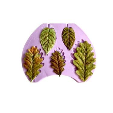 Imagem de F1011 molde de silicone folhas confeitaria biscuit - confeitaria dos m