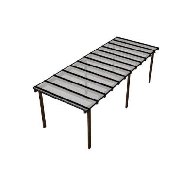 Imagem de Kit Policarbonato Cristal 6mm 8,00m x 3,00m - Perfis Naturais - RM Pol