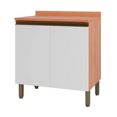 Imagem de Balcão Macadâmia com Tampo 2 Portas em MDP 80cm Telasul