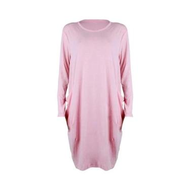 Imagem de Vestido Casual De Verão plus Size Para Mulheres, Manga Longa Solta, Só