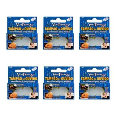 Imagem de 2X Protetor De Ouvido Silicone 6 Pares Natação Barulho Dormi