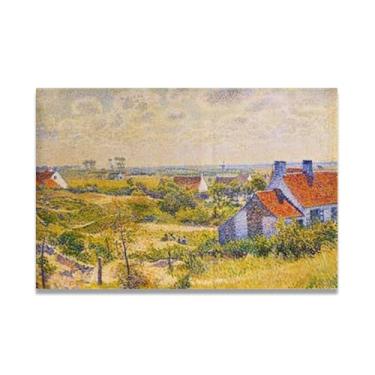 Imagem de Paisagem de verão do mouroThéo van Rysselberghe: Impressão em tela neoimpressionista belga chave 40 x 60 cm sem moldura