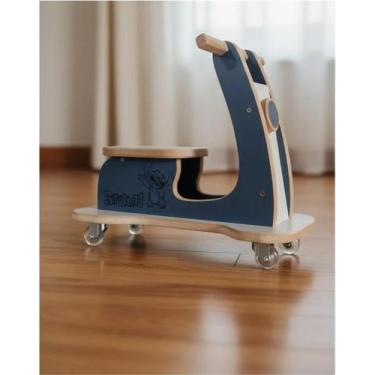 Imagem de Motoca Lambreta Stitch Disney 4 rodas Personalizado de 9 meses a 5 ano