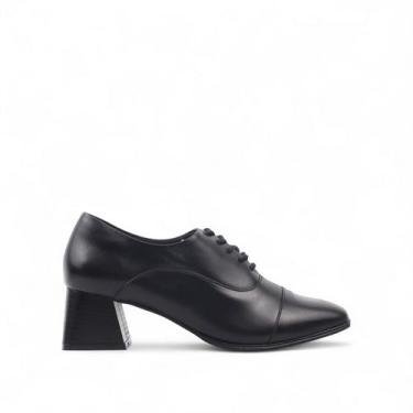 Imagem de Oxford Salto Bloco Couro - NEFTALI, Preto, 36