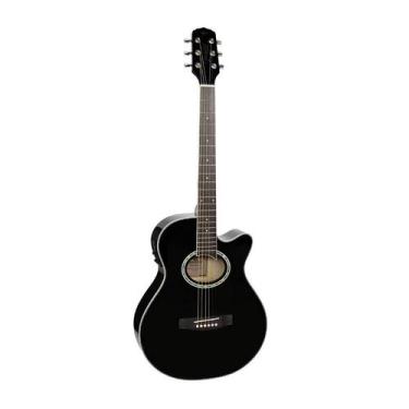 Imagem de Violão Giannini GSF-1D CEQ Eletroacustico Black
