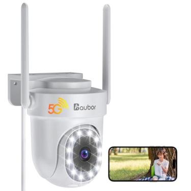 Imagem de Câmera de segurança AUBOR 5G WiFi 4MP ao ar livre com detecção de movi