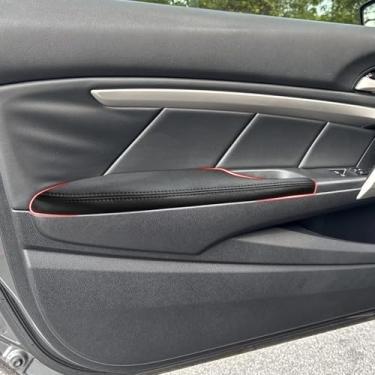 Imagem de SUNBREATH Capa de apoio de braço compatível com painéis de porta dianteira para Honda Accord 2008-2012 Coupe Couro Esquerda e Direita Guarnição de Braço da Porta Frontal com Ferramenta de Instalação 2