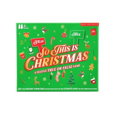 Imagem de Gift Republic So This is Christmas True or False Game - Festive Card Game - 100 Xmas Facts for Family & Friends