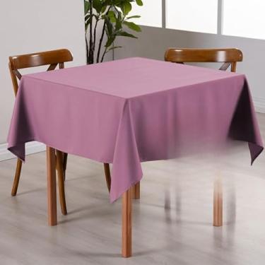Imagem de Toalha de Mesa Oxford Quadrada - Tecido Premium 100% Poliéster para Restaurantes(Rosê)