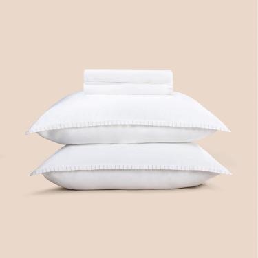 Imagem de Jogo de Cama King 4 Peças Altenburg Haus Singular Branco