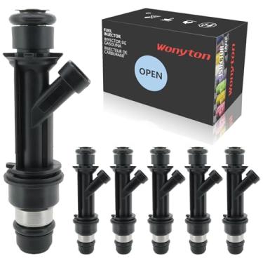 Imagem de Conjunto de 6 injetores de combustível compatível com Chevrolet Impala, Camaro, Monte Carlo e Buick Regal, LeSabre, Park Avenue e Pontiac Bonneville, Firebird, Grand Prix, 3,8L, substituição do