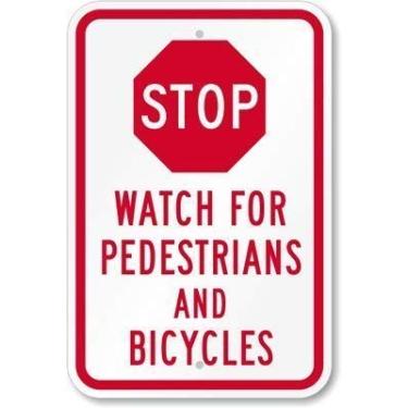 Imagem de Lilyanaen Novo sinal de metal, placa de alumínio, cronômetro para pedestres e bicicletas, placa de grau diamante, alumínio de 80 mm, para ambientes externos e internos, 20 x 30 cm