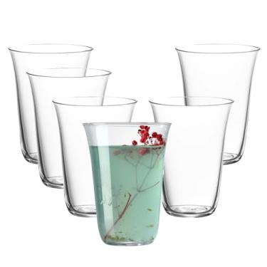 Imagem de Conjunto de copos finos Highball, copos de vidro transparente, capacidade de 377 g, conjunto de 6, perfeito para água, coquetéis, suco, bebidas de bar