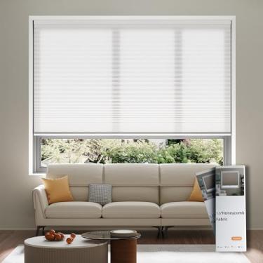 Imagem de Amostra de tecido de persianas celulares motorizadas, livretos de amostra de persianas celulares para janelas internas, persianas automáticas blackout tecidos de poliéster amostra de tecido