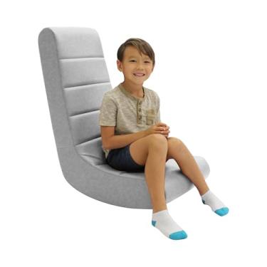 Imagem de Balancim de piso macio juvenil, cadeira de jogos leve para crianças, móveis infantis ótimos para presentes de férias e projetada para jogar videogame, ler e assistir TV - Sterling