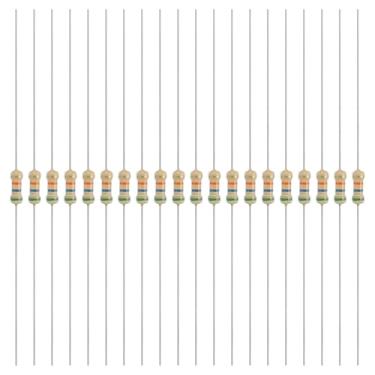 Imagem de YOKIVE 200 peças 1/4W (0,25 Watts) 56k Ohm 5% de resistor de filme de carbono, resistor fixo único de filme de carbono | Ótimo para dispositivos eletrônicos DIY, placas de circuito, sensores