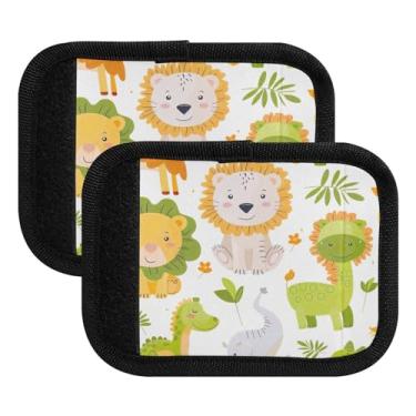Imagem de Qilmy Cute Animals Bagagem Handle Wrap Pacote com 4 Identificadores de Bagagem Identificadores de Bagagem Capa para Carrinho de Bebê Mala Mala Avião Acessórios de Viagem 276