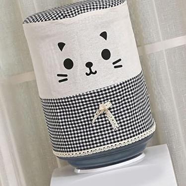 Imagem de Mingzhe Tampa do Balde do Dispensador de água Reutilizável Tampa contra Poeira Dispensador de água Bonito Home Office (Altura 34 cm/13,39 pol. X Diâmetro 28 cm/11,02)