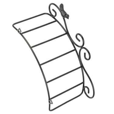 Imagem de GLOGLOW Carretéis Suporte para Mangueira de Jardim, Tinta Spray de Ferro Preto Suporte para Mangueira de água Mantém Organizador de Armazenamento de Tubulação de água Montado na Parede Cabide de