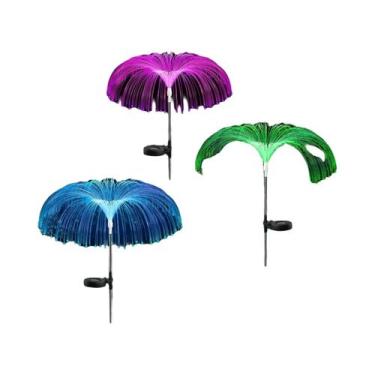 Imagem de Luzes De Jardim LED Solares De 7 Cores, Luzes De Medusa Que Mudam De C