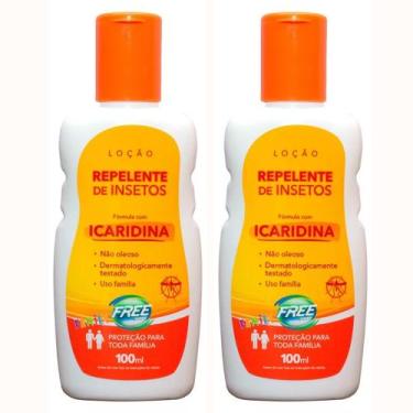 Imagem de Repelente De Insetos Com Icaridina Free Inset 100ml Loção - Freeinset,