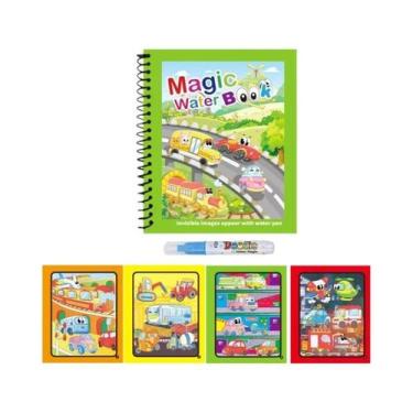 Imagem de Livro Mágico De Pintura Com Aquarela Para Crianças Com Caneta De Água 