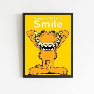 Imagem de Quadro Always Remember To Smile 45X34Cm - Com Vidro