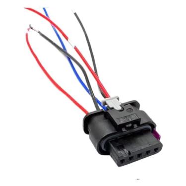 Imagem de SSXLSMYXGS Conector elétrico de 5 pinos 4F0973705, chicote de fios do sensor de medidor de massa à prova d'água 8K0973205 5 pinos 1-17 SSXLSMYXGS(5p female,5 sets)