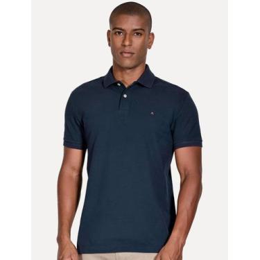 Imagem de Polo Aramis Masculina Piquet Lisa Light Icon Azul Marinho Tamanho:M/M,